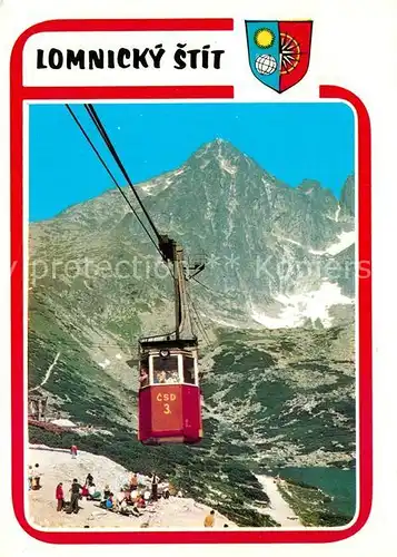 AK / Ansichtskarte Seilbahn Lomnicky Stit Vysoke Tatry  Kat. Bahnen