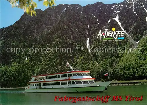 AK / Ansichtskarte Motorschiffe MS Tirol Achensee  Kat. Schiffe