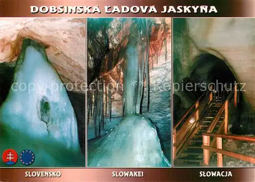 AK / Ansichtskarte Hoehlen Caves Grottes Dobsinska Ladova Jaskyna Slowakei Kat. Berge
