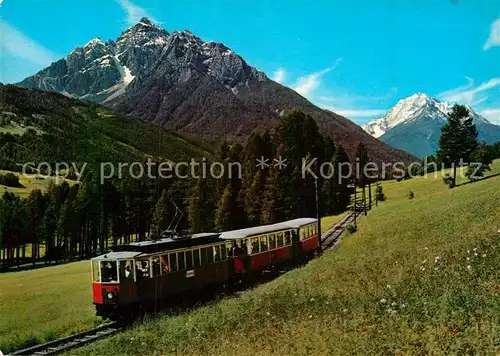 AK / Ansichtskarte Eisenbahn Stubaitalbahn Serles Habicht Stubaital Tirol  Kat. Eisenbahn