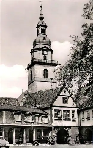 AK / Ansichtskarte Erbach Odenwald Rathaus Kirche Kat. Erbach