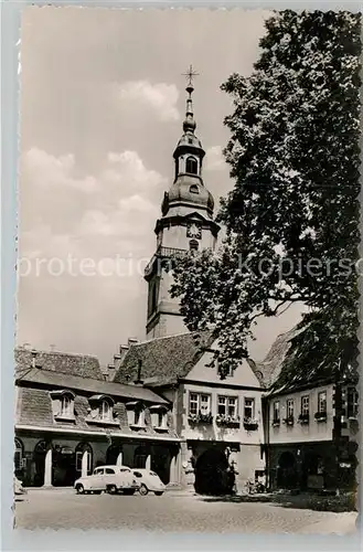 AK / Ansichtskarte Erbach Odenwald Stadtkirche Rathaus Kat. Erbach