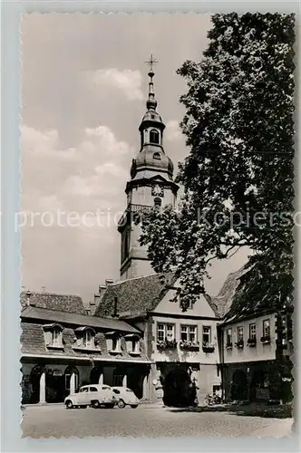 AK / Ansichtskarte Erbach Odenwald Stadtkirche Rathaus Kat. Erbach