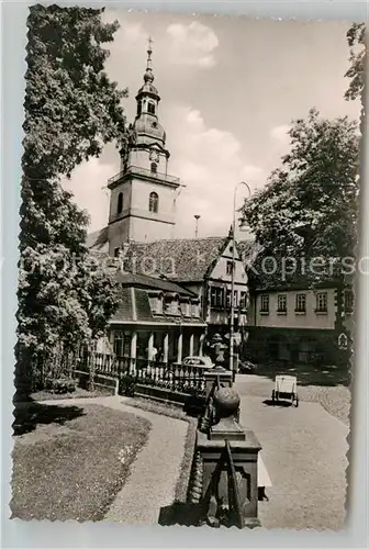 AK / Ansichtskarte Erbach Odenwald Evangelische Kirche Rathaus Kat. Erbach