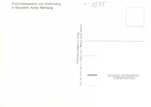 AK / Ansichtskarte Ehestorf Harburg Freilichtmuseum Kiekeberg Fliegeraufnahme Kat. Rosengarten