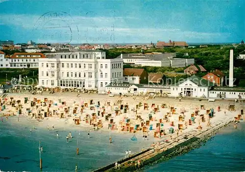 AK / Ansichtskarte Norderney Nordseebad Fliegeraufnahme Weststrand  Kat. Norderney