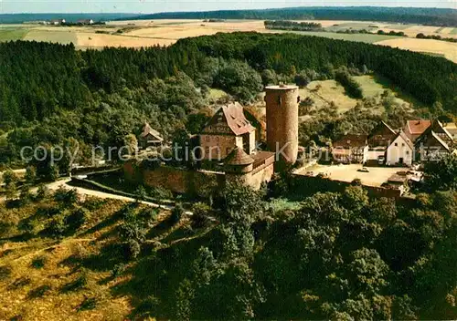 AK / Ansichtskarte Trendelburg Burghotel am Reinhardswald Fliegeraufnahme Kat. Trendelburg