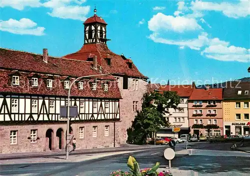 AK / Ansichtskarte Eschwege Blick zum Schloss Fachwerkhaus Kat. Eschwege