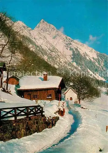 AK / Ansichtskarte Gerstruben Bergdorf mit Hoefats Winterpanorama Allgaeuer Alpen Kat. Oberstdorf