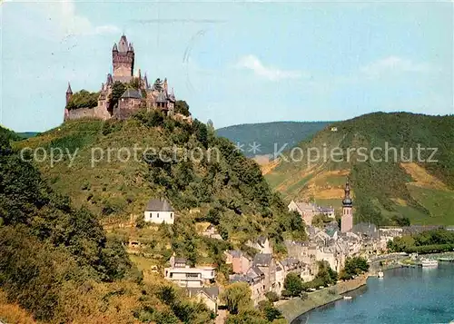 AK / Ansichtskarte Cochem Mosel Panorama mit Reichsburg Kat. Cochem