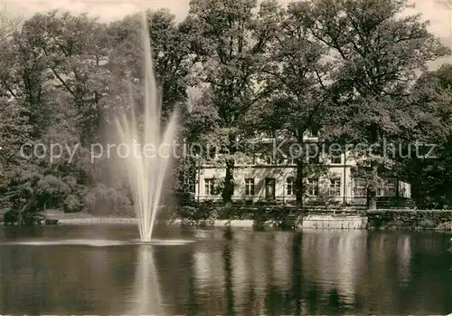 AK / Ansichtskarte Zittau Weinauparkt Hotel Teich Kat. Zittau