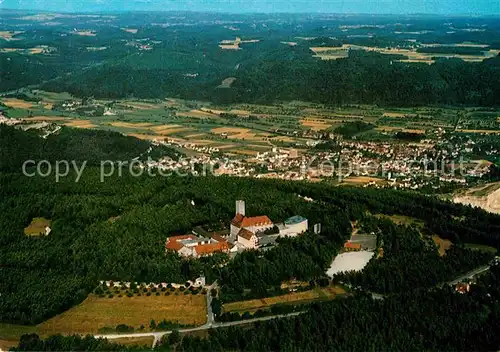 AK / Ansichtskarte Ebermannstadt Fliegeraufnahme mit Burg Feuerstein Kat. Ebermannstadt