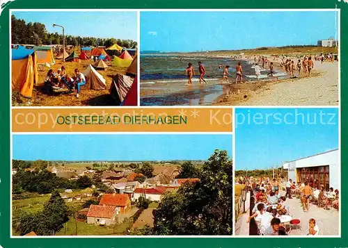 AK / Ansichtskarte Dierhagen Ostseebad Strand Camping Restaurant Strandhalle Kat. Dierhagen Ostseebad