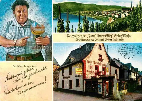 AK / Ansichtskarte Kroev Mosel Reichsschenke Zum Ritter Goetz Croever Nacktarsch Kat. Kroev