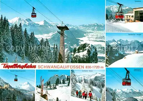 AK / Ansichtskarte Fuessen Allgaeu Tegelbergbahn Schwangau  Kat. Fuessen