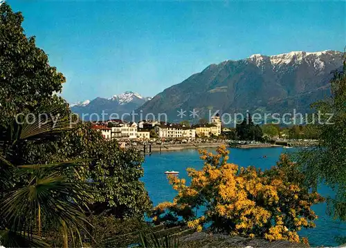 AK / Ansichtskarte Ascona Lago Maggiore Partie am See