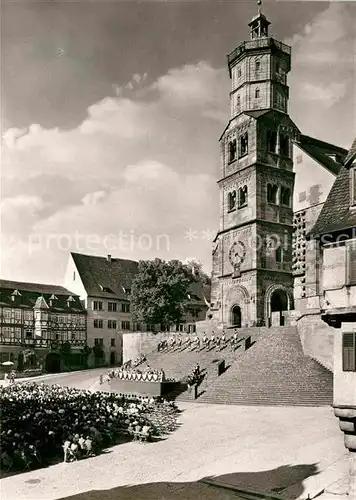 AK / Ansichtskarte Schwaebisch Hall Freilichtspiele auf Freitreppe der Michaelskirche Kat. Schwaebisch Hall