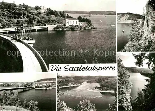 AK / Ansichtskarte Saaletalsperre Sperrmauer Totenfels Saalburg Blaupunkt Biere Kat. Burgk