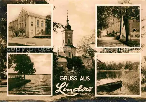 AK / Ansichtskarte Lindow Mark Kulturhaus Kloster Am Gudelack See Am Wutzsee Kat. Lindow Mark