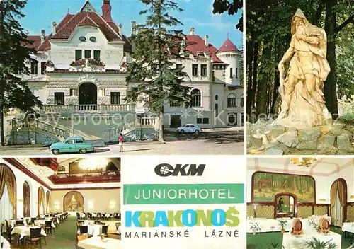 AK / Ansichtskarte Marianske Lazne Juniorhotel Krakonos  Kat. Marienbad