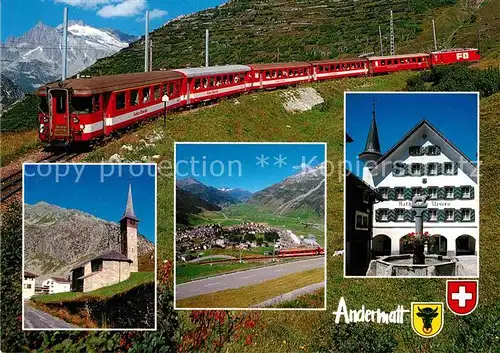 AK / Ansichtskarte Andermatt Furka St. Gotthard Oberalp Eisenbahn  Kat. Andermatt