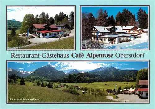 AK / Ansichtskarte Oberstdorf Cafe Alpenrose  Kat. Oberstdorf