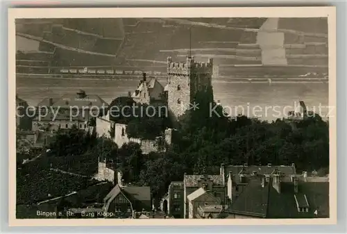 AK / Ansichtskarte Bingen Rhein Burg Klopp  Kat. Bingen am Rhein