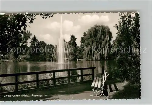 AK / Ansichtskarte Zweibruecken Rosengarten  Kat. Zweibruecken