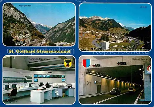 AK / Ansichtskarte St Gotthard Strassentunnel Kat. Gotthard St.