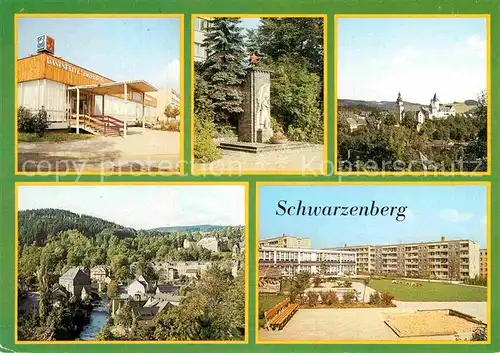AK / Ansichtskarte Schwarzenburg BE Ehrenmal Schloss Walter Ulbricht Strasse Kindergarten Kat. Schwarzenburg BE