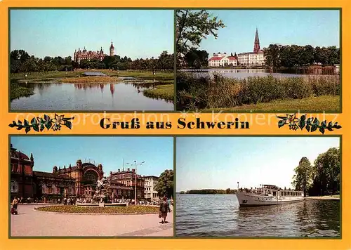 AK / Ansichtskarte Schwerin Mecklenburg Burgsee Grunthalplatz Schlossgarten Kat. Schwerin