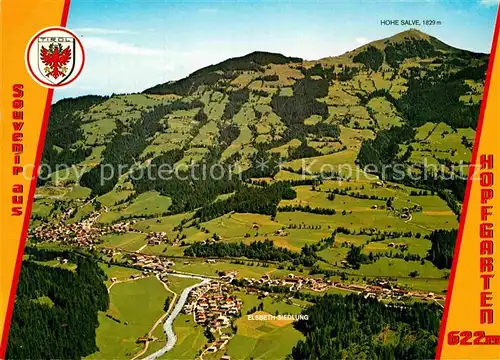 AK / Ansichtskarte Hopfgarten Brixental Barocke Pfarrkirche Sessellift Hohe Salve Kat. Hopfgarten im Brixental