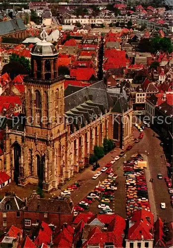 AK / Ansichtskarte Deventer Fliegeraufnahme Grote of Lebuinuskerk Kat. Deventer