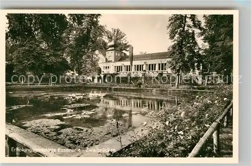 AK / Ansichtskarte Zweibruecken Erholungsgaststaette Fasanerie  Kat. Zweibruecken