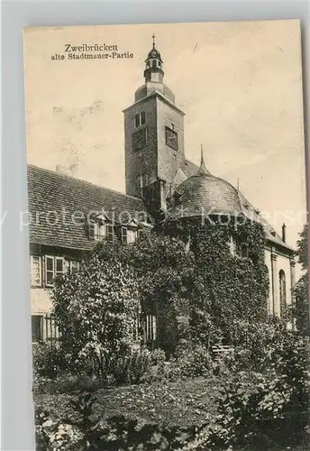 AK / Ansichtskarte Zweibruecken Alte Stadtmauer Partie  Kat. Zweibruecken