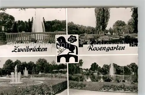 AK / Ansichtskarte Zweibruecken Rosengarten  Kat. Zweibruecken