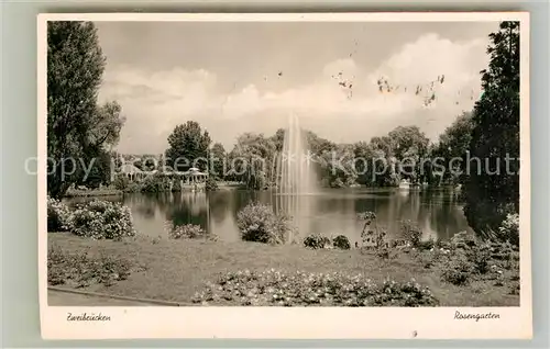 AK / Ansichtskarte Zweibruecken Rosengarten  Kat. Zweibruecken