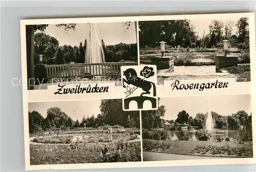 AK / Ansichtskarte Zweibruecken Rosengarten  Kat. Zweibruecken