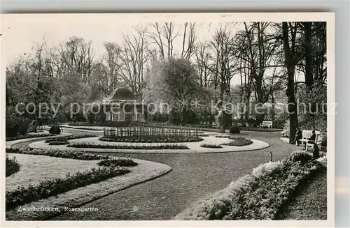 AK / Ansichtskarte Zweibruecken Rosengarten  Kat. Zweibruecken