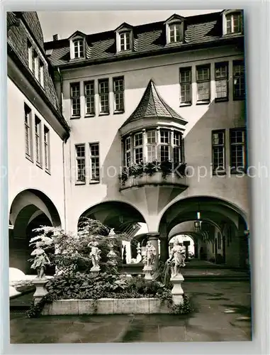 AK / Ansichtskarte Saarbruecken Saarland Museum Innenhof  Kat. Saarbruecken