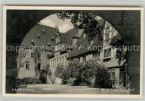 AK / Ansichtskarte Erbach Odenwald Schlosshof Kat. Erbach