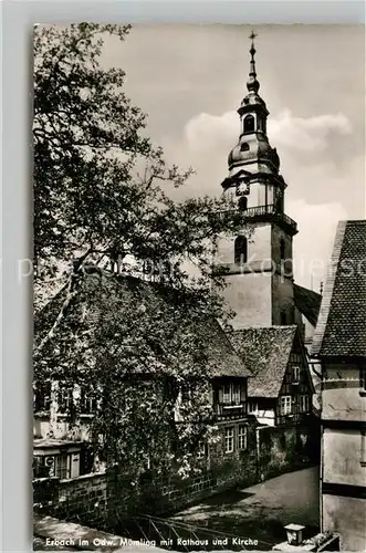 AK / Ansichtskarte Erbach Odenwald Muemling Rathaus Kirche Kat. Erbach