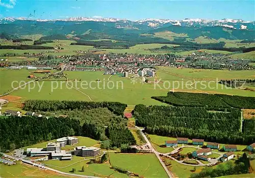 AK / Ansichtskarte Isny Allgaeu Fliegeraufnahme Neutrauchburg Argentalklinik Kuranstalt Alpenblick Kat. Isny im Allgaeu