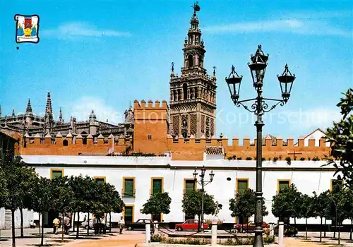 AK / Ansichtskarte Sevilla Andalucia Patio de Banderas y Giralda Kat. Sevilla 
