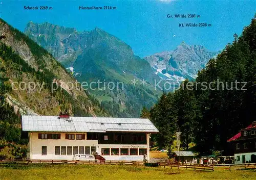 AK / Ansichtskarte Oberstdorf Berggasthof Oytalhaus Schneck Himmelhorn Gr. Kl. Wilde  Kat. Oberstdorf