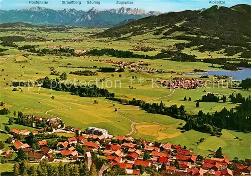 AK / Ansichtskarte Mittelberg Oy Fliegeraufnahme Gruentensee Hochplatte Straussberg Saeuling  Kat. Oy Mittelberg