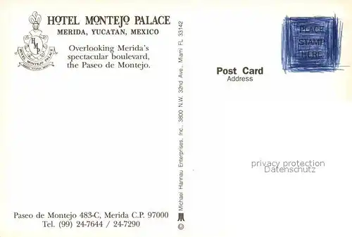 AK / Ansichtskarte Merida Yucatan Hotel Montejo Palace  Kat. Merida