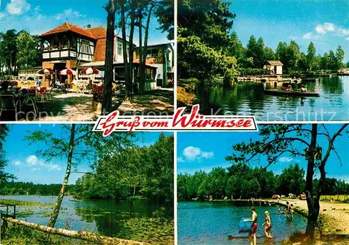 AK / Ansichtskarte Burgwedel Wald Seegaststaette Wuermsee Kat. Burgwedel