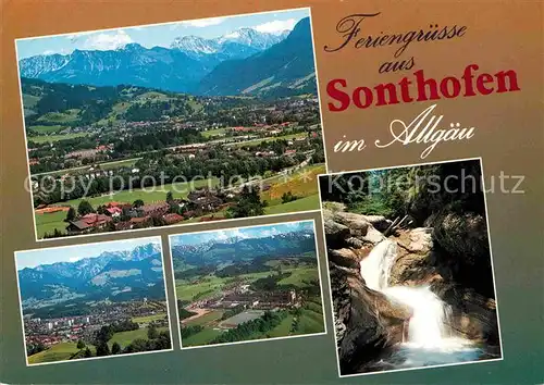 AK / Ansichtskarte Sonthofen Oberallgaeu Fliegeraufnahme Kat. Sonthofen