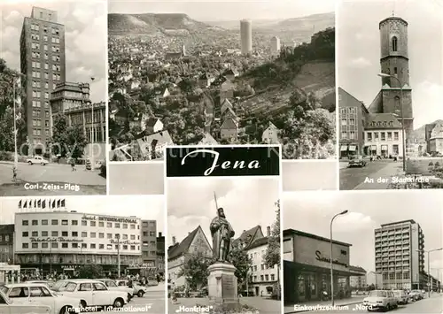 AK / Ansichtskarte Jena Thueringen Carl Zeiss Platz Interhotel International Einkaufszentrum Nord 